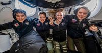 Astronauts return to Earth with SpaceX after 5 months at the International Space Station