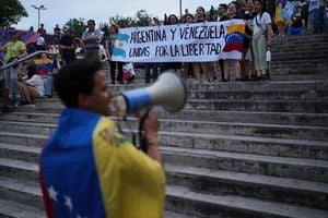 Global Protests Celebrate Machado’s Nobel Peace Prize