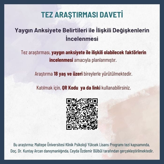 Yaygın Anksiyete Belirtileri ile İlişkili Değişkenlerin İncelenmesi