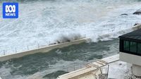 Residents evacuate after huge swells and king tide hit Sydney beaches