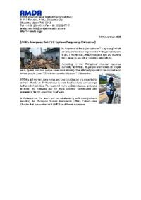 AMDA Emergency Relief #1: Typhoon Fung-wong, Philippines - Philippines