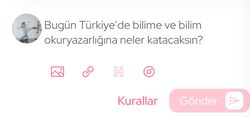 Gönderi yazma panelindeki "H" sembolün işlevi nedir?