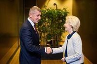 New Czech PM Babis Meets European Commission President Von der Leyen in Brussels
