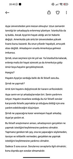 Ayşe'nin ne yapmalı? Kariyerinin peşinden mi gitmeli yoksa mutluluğun peşinden mi gitmeli?