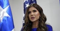 Kristi Noem paints the border wall black to deter migrant crossings