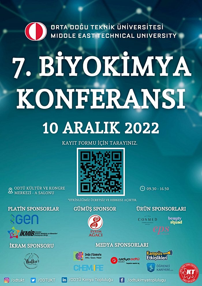 ODTÜ Kimya Topluluğu 7. Biyokimya Konferansı