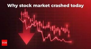 Indian Stock Market Plunges Again Amid Global Trade Concerns