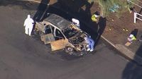 Body found in burnt-out car after violent home invasion, kidnapping