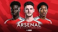 Arsenal: Premier League 2025/26 fixtures and schedule