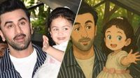 Raha With Ranbir Kapoor Wins Ghibli Trend, Cutesy Reactions Flood Internet As Father-Daughter Portrait Goes Viral