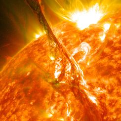  A Solar Filament Erupts 