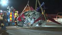 Sacramento medical helicopter crash critically injures 3, temporarily shuts down Highway 50