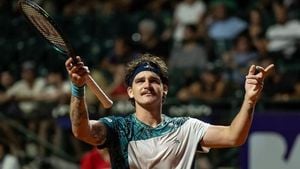 Brazilian Tennis Stars Compete At Miami Masters 1000 Tournament