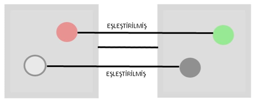 Üst yüzü renkli ve eşleştirilmiş olan zar çifti