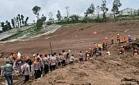 Sạt lở đất ở Indonesia, hàng chục người thiệt mạng