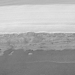 Water-Ice Imaged in Martian Polar Cap