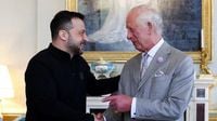 King Charles hosts President Volodymyr Zelenskyy after returning from royal visit