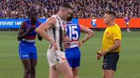 Bulldogs ‘aggrieved’ as Pies win with huge free-kick advantage