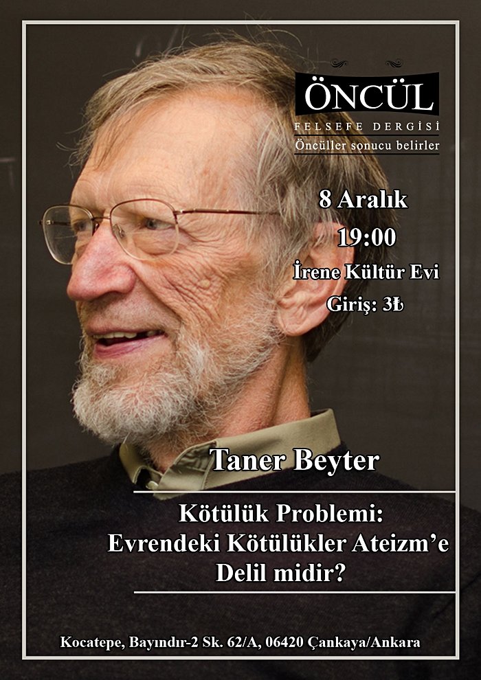 Taner Beyter - Evrendeki Kötülükler Ateizm'e Delil midir?