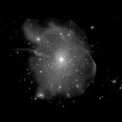 Simülasyon TNG50: Bir Gökada Kümesi Oluşuyor