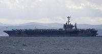 Fighter jet landing on USS Harry S. Truman aircraft carrier goes overboard, forcing pilots to eject