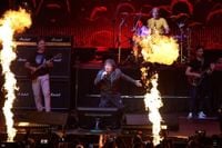 Javier Milei rocks out on stage despite country’s economic and political issues