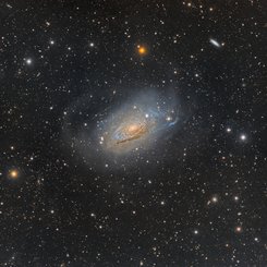 Curly Spiral Galaxy M63