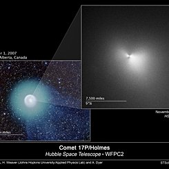 Comet Holmes from the Hubble Space Telescope
