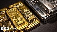 Gold and silver prices fall after Friday's losses