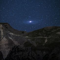  Andromeda Rising over the Alps 