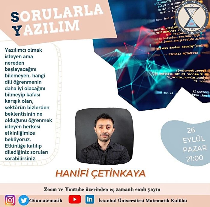 Sorularla Yazılım - Hanifi Çetinkaya