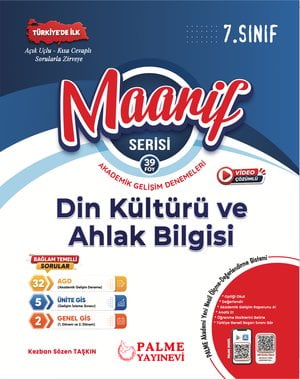 Palme 7.Sınıf Maarif Din Kültürü ve Ahlak Bilgisi Akademik Gelişim Denemeleri (39 Fasikül)