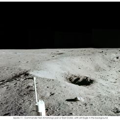 Apollo 11: East Crater Panorama