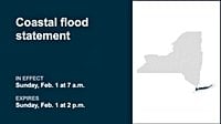 NY weather: Coastal flood statement issued for part of New York for Sunday