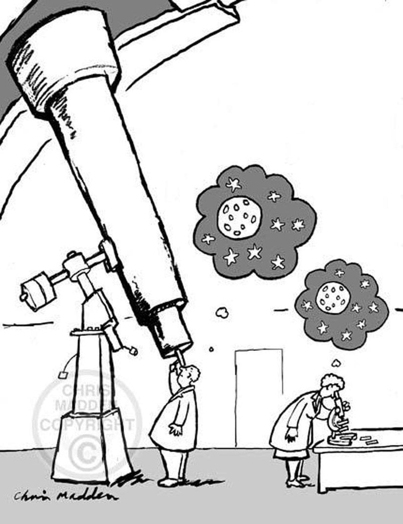 İçerisinde yaşadığımız boyutun altına da baktığımızda "evrenler" görüyoruz... İçerisinde yaşadığımız boyutun üstüne de baktığımızda "evrenler" görüyoruz... Bizler, evrenler içerisindeki evrenlerden biri gibiyiz.