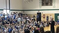 Calvert students watch Papal conclave