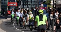 London commuters turn to bikes and boats as Tube strike enters second day