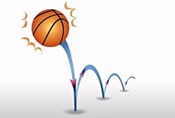 Etki-Tepki kuvvetleri birbirine eşitken 1 metre yüksekten bırakılan bir basketbol topu neden bi süre sonra durur, sonsuz zıplamaya devam etmez?