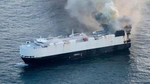Cargo Ship Morning Midas Sinks After Fire Off Alaska