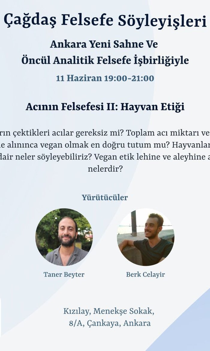 Acının Felsefesi 2: Hayvan Etiği