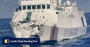 Chinese And Philippine Ships Collide Near Disputed Shoal