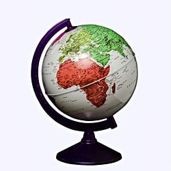 Globe Dünya Küresi: 7 Renk, 26 cm, Işıksız