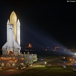 Last Roll Out of a NASA Space Shuttle