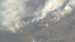 Massive Forest Fire Erupts In Okayama City Amid Ongoing Efforts