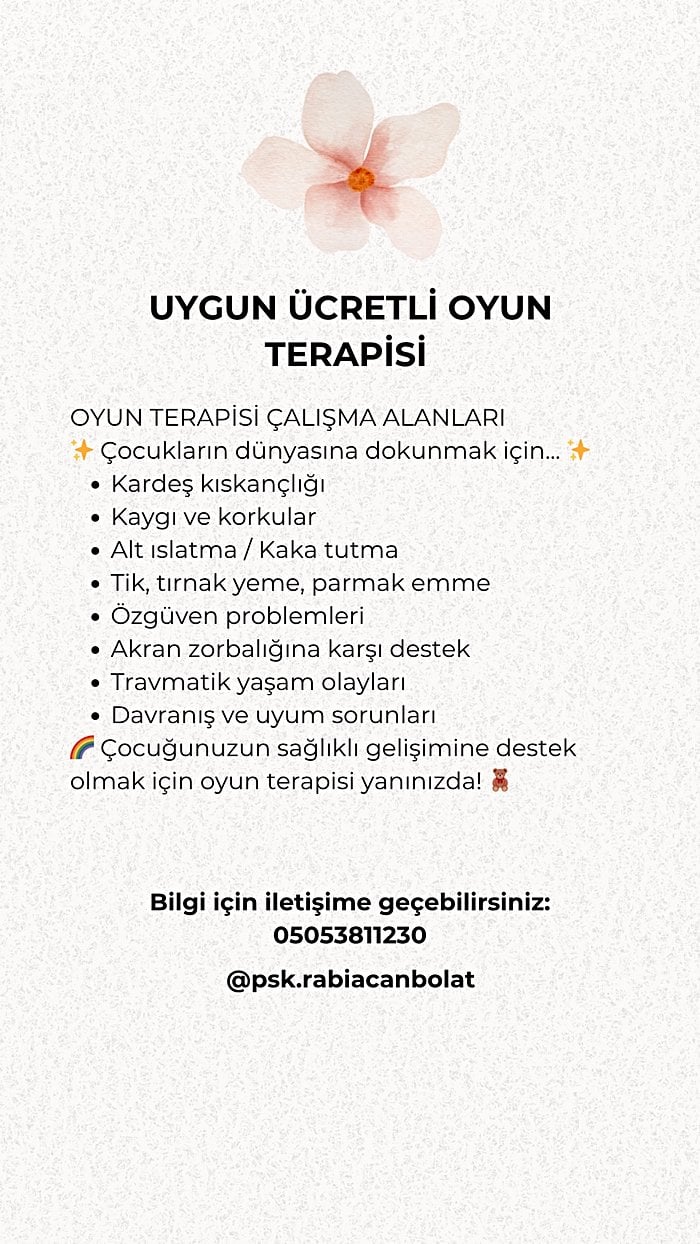 Uygun Ücretli Çocuk ve Ergen Terapisi - Psk. Rabia Canbolat