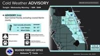 Central Florida could see wind chills in the 20s overnight