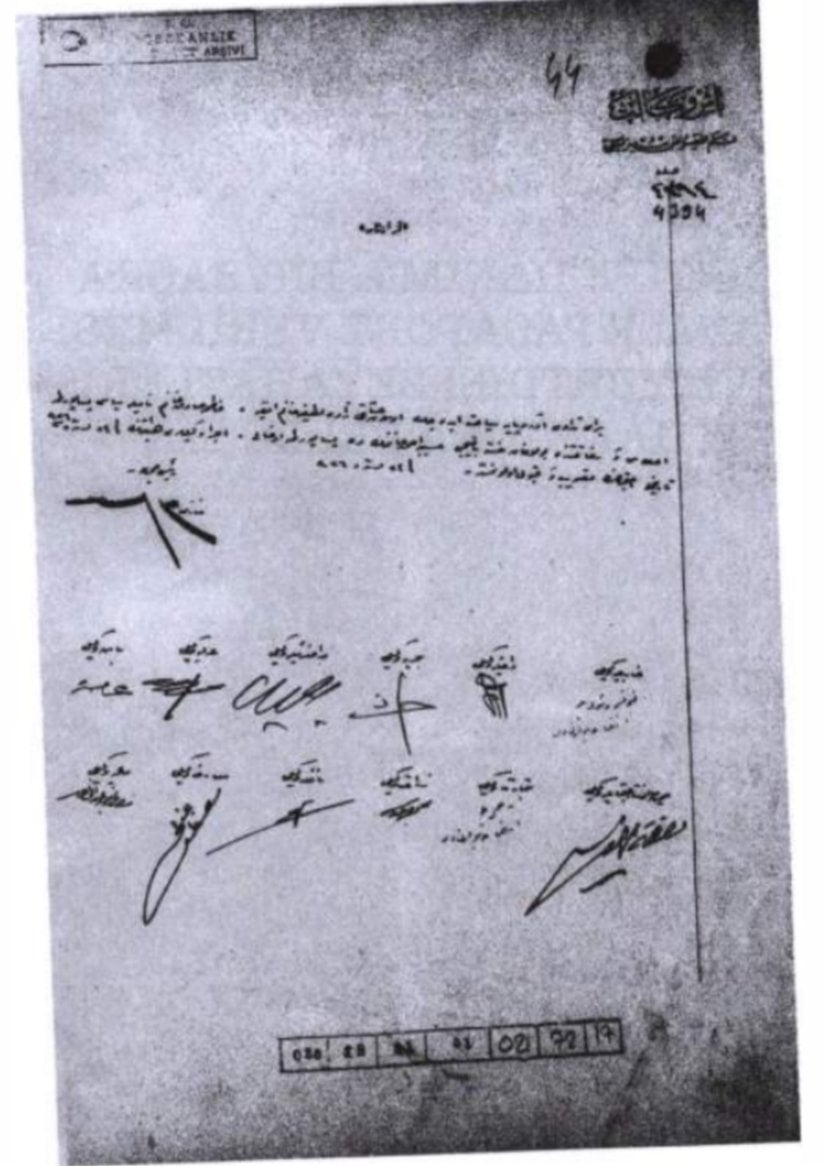 Latife Hanım'ın güvenliği için "Fatma Sadık" adıyla pasaport verilmesi hakkında bakanlar kurulu kararı. 24 Ekim 1926