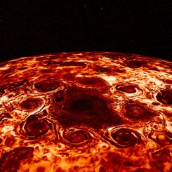  Cyclones at Jupiter's North Pole 