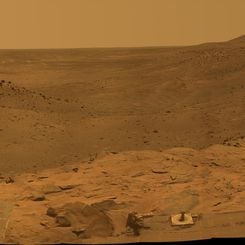 West Valley Panorama from the Spirit Rover on Mars