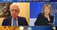 Otto e mezzo, Monti gela Gruber su Meloni: 